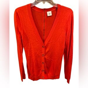 Cabi 3155 Red Cardigan Cobblestone Size Small